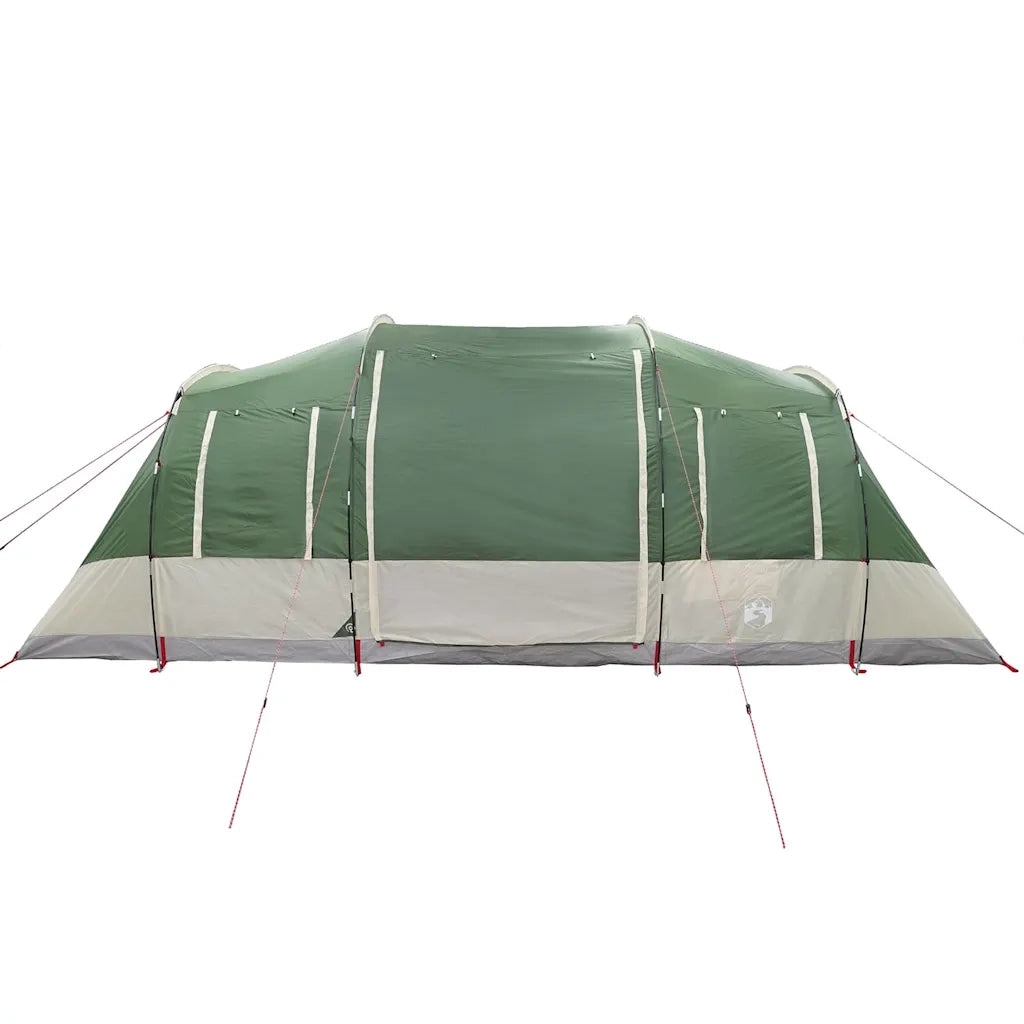 Tenda da Campeggio a Tunnel per 4 Persone-Tenda per Escursionismo Verde Impermeabile 640337