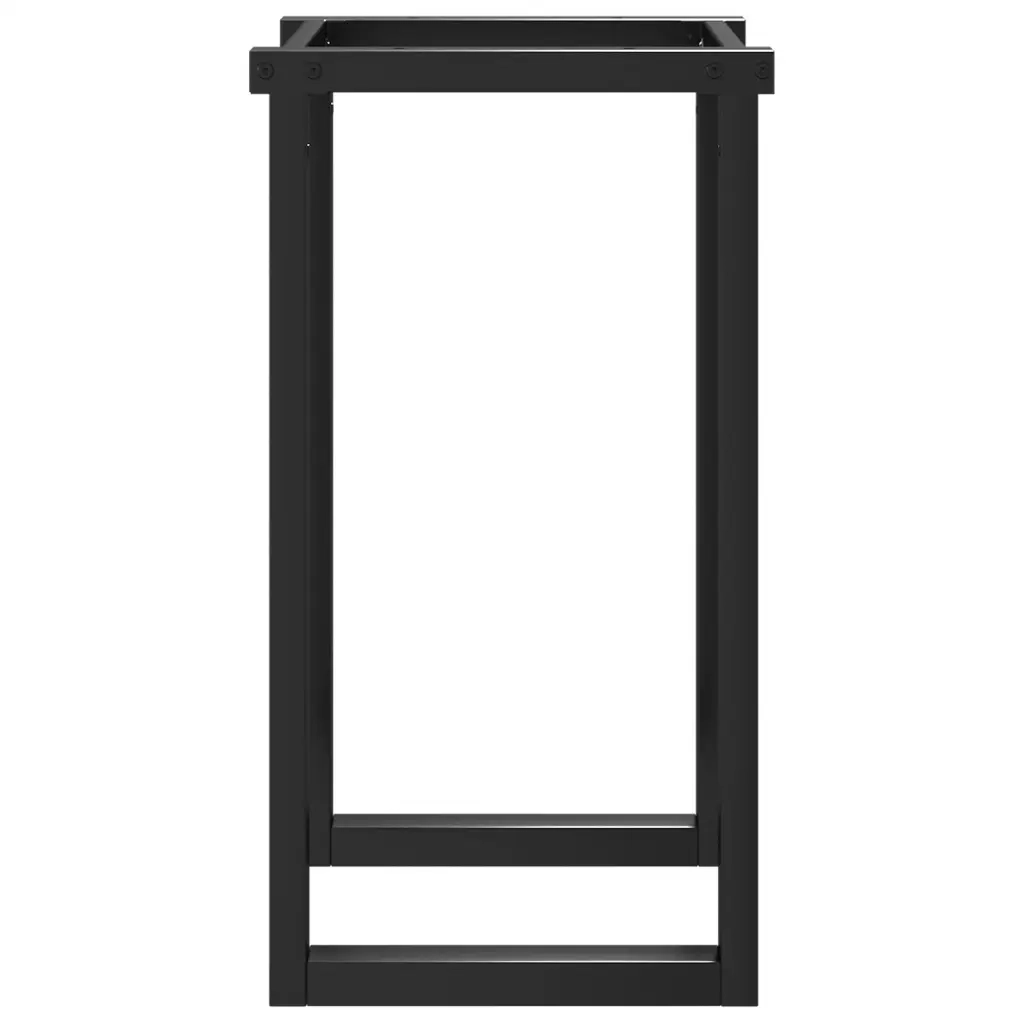 Telaio Gambe a O per Tavolo da Pranzo 50x40x73 cm in Acciaio