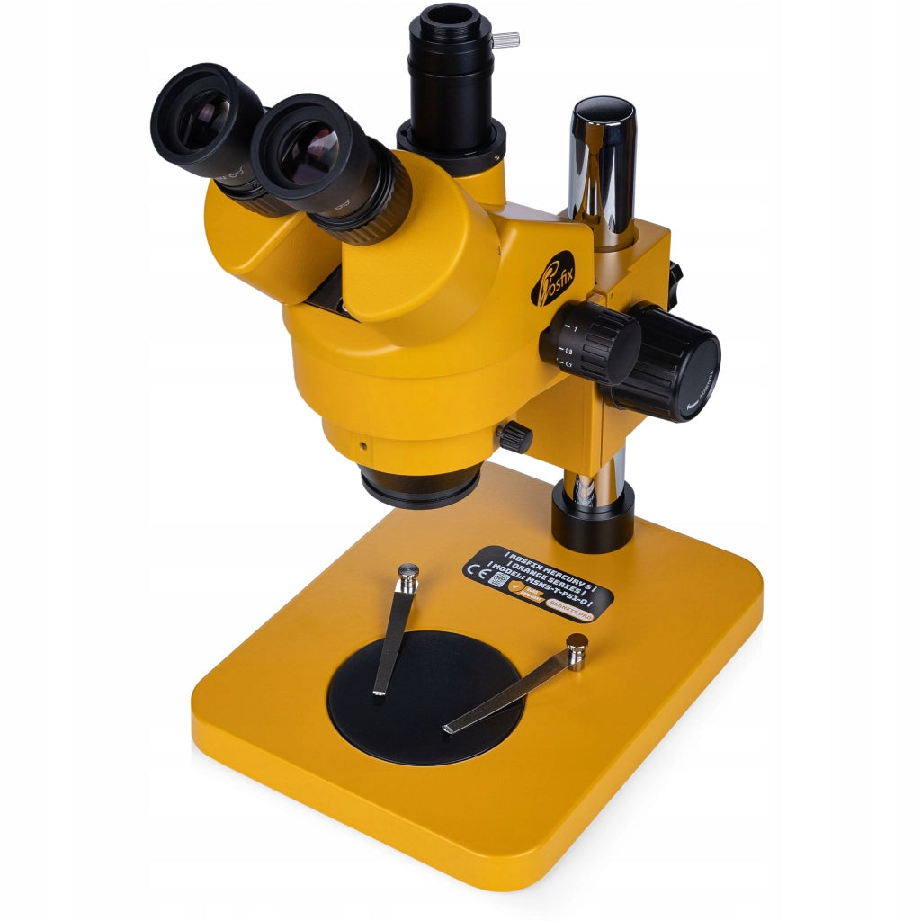 Mikroscopio Trinoculare 7–45x con Fotocamera C-Mount 16MP 4K + Lente Barlow 0.5x + Illuminatore LED 56x