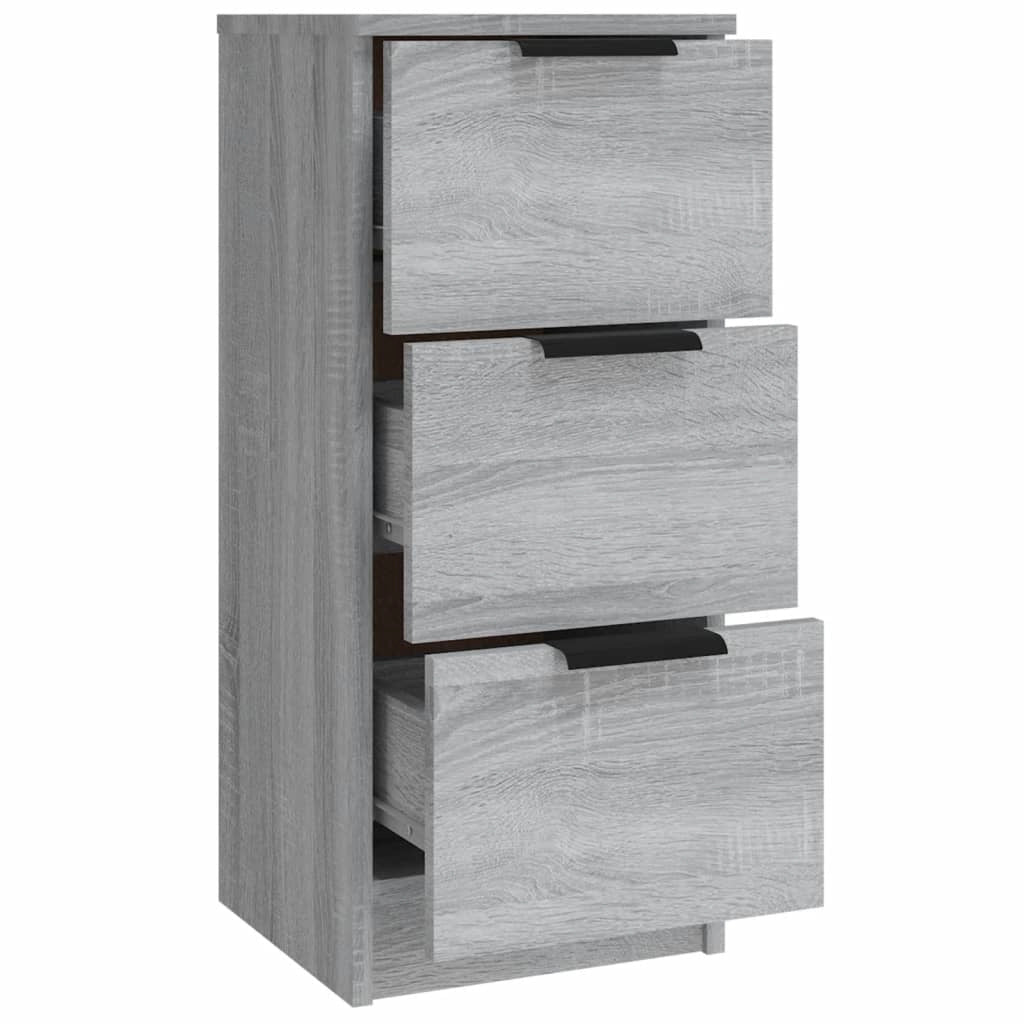 Buffet credenza cassettiera armadio mobile contenitore organizer per cucina soggiorno salotti 3 pezzi legno ingegnerizzato Sonoma grigio 02_0037180