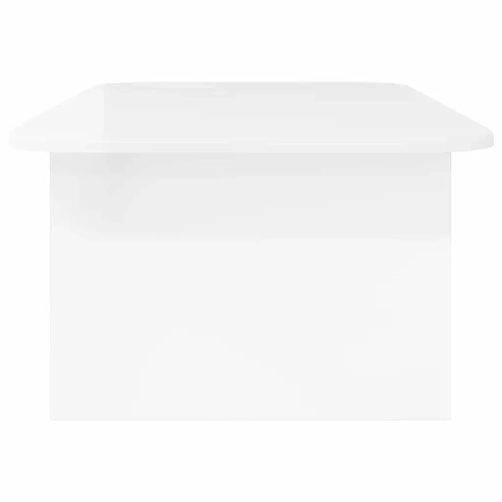 Tavolino da salotto Bianco Lucido 93 x 53 x 33 cm