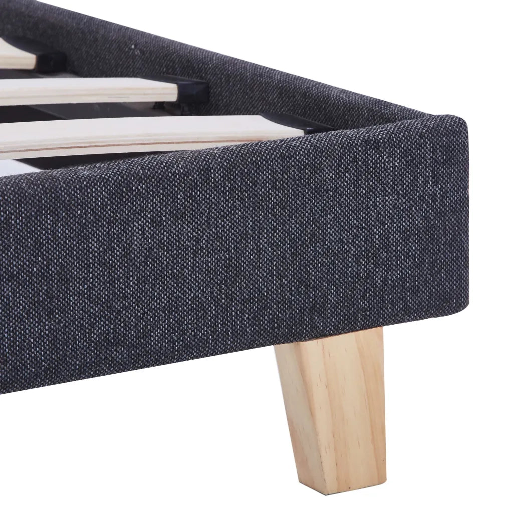 Giroletto senza Materasso Grigio Scuro 90x200 cm Tessuto 280866