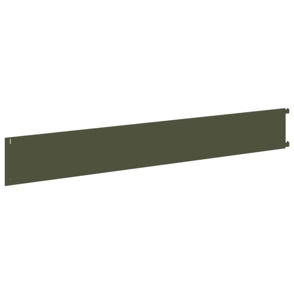 Bordura per Prato 20 pcs 102 x 15 x 4 cm Acciaio Verde Oliva 8008773