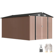 Capanno da Giardino ¨C zephmum ¨C 364x238 cm, Marrone, Metallo