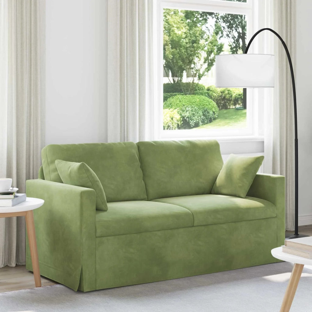 Divano Verde chiaro 158 x 78 x 80 cm Velluto