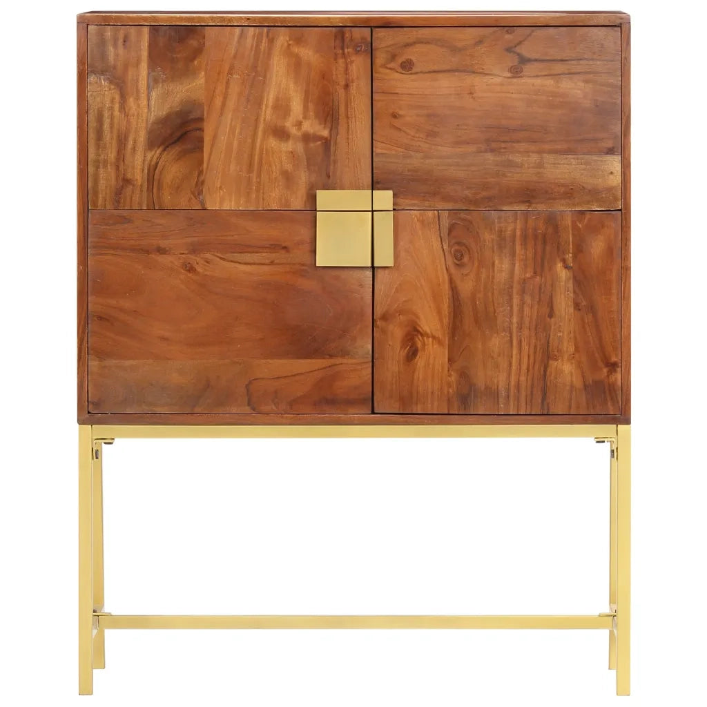 Credenza Alta 80x30x100 cm in Legno Massello di Acacia 285868