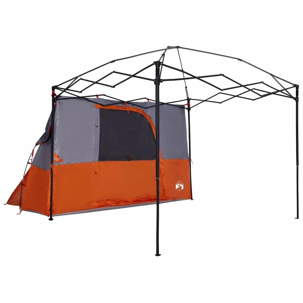 Set di Tende da Campeggio 2 pcs Arancione Taffeta e Tessuto