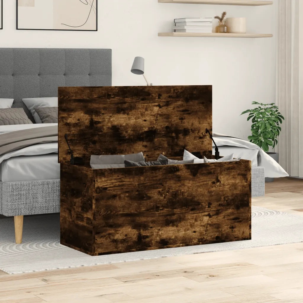 Contenitore Rovere Fumo 100x42x46 cm Legno Multistrato 840664