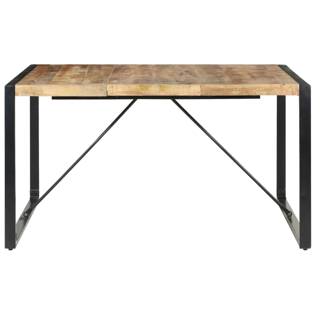 Tavolo da Pranzo 140x140x75 cm in Legno di Mango Grezzo 321572