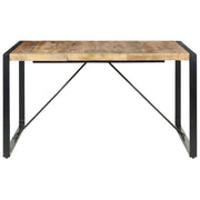 Tavolo da Pranzo 140x140x75 cm in Legno di Mango Grezzo 321572