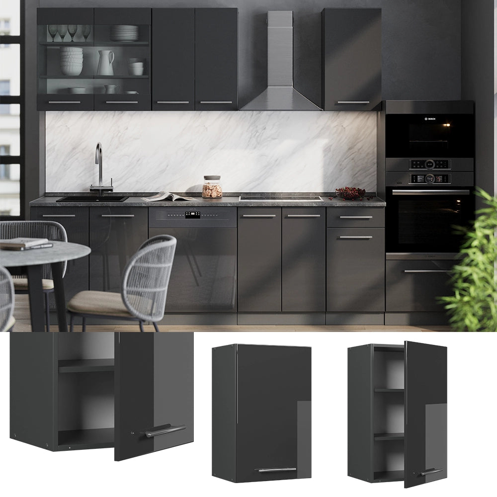 Vicco Pensile da cucina Antracite lucido 45 cm