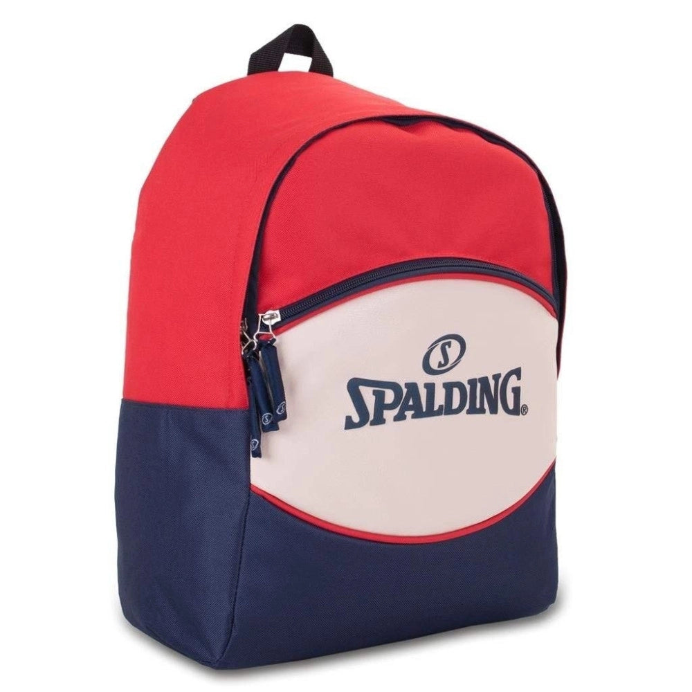 Trade Shop - Zaino Scuola Americano In Tessuto Con Chiusura Zip Spalding Sport Viaggi Basket -