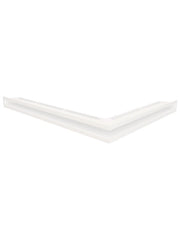 Griglia di ventilazione Angolare per camino 60x800x600 - Loft Angle sinistra bianca