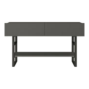 Tavolo consolle 76 x 139 x 43 cm antracite / nero 03_0008585