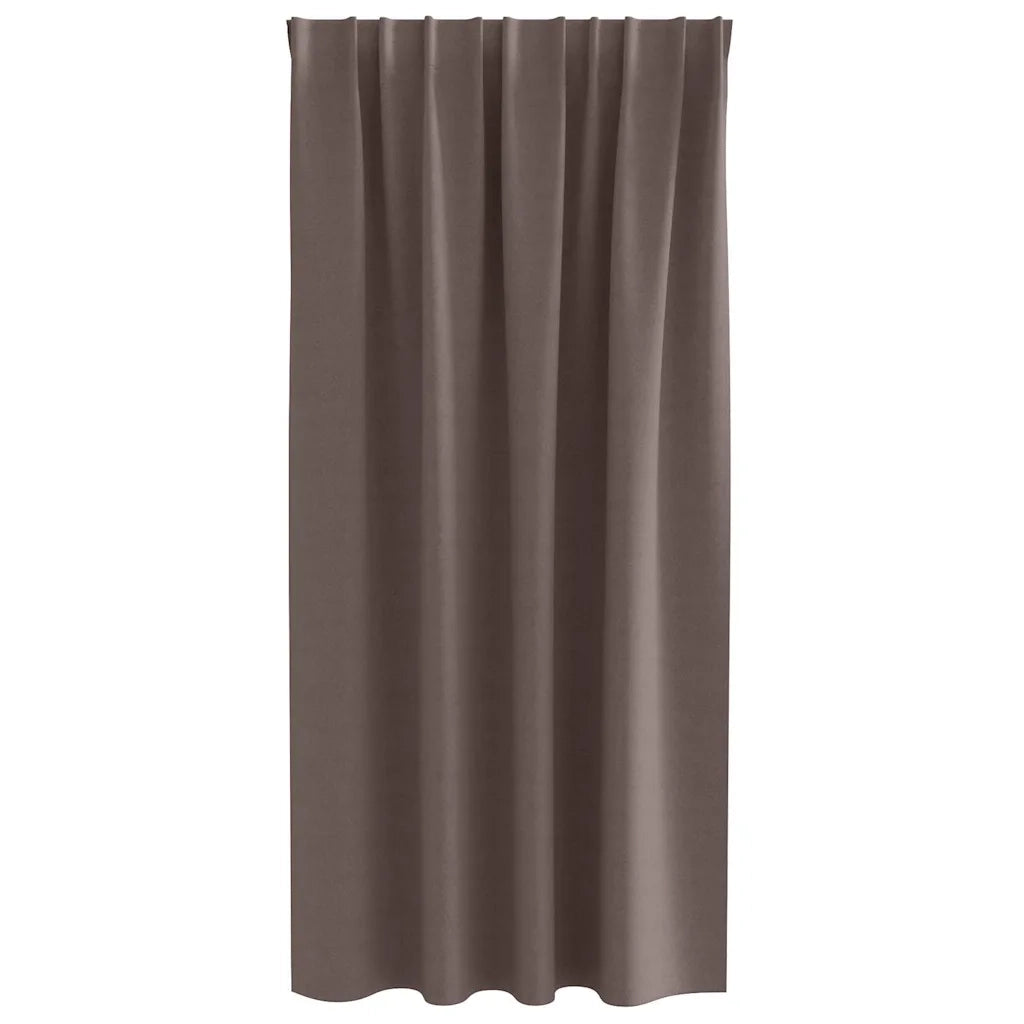 Tende Blackout con Anelli 2 pcs Marrone Scuro 175 x 140 cm 4107444