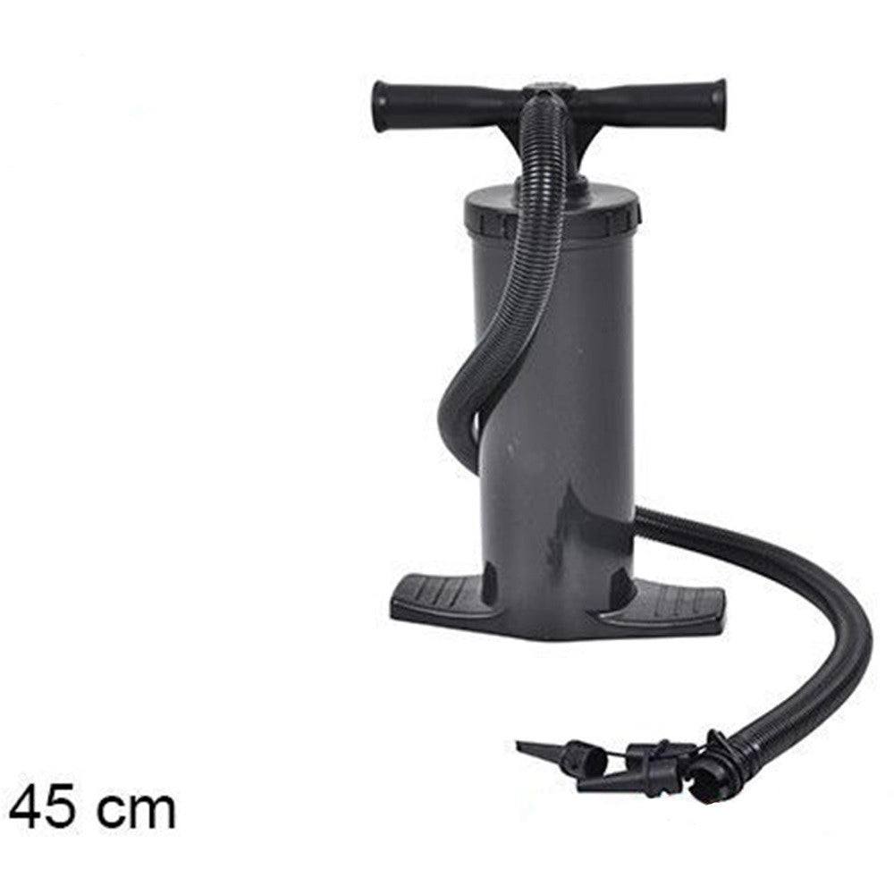 Trade Shop - Pompa Aria Gonfiatore Manuale A Doppia Azione 45cm Salvagente Braccioli Mare Giochi 17542 -