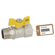 VALVOLA A SFERA GAS MF A FARFALLA MOD. DAKOTA F-BRICO- 3/4  DN 15- FAIDF- pezzi 1