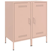 Buffet credenza cassettiera armadio mobile contenitore organizer per cucina soggiorno salotti set da 2 36 x 39 x 79 cm acciaio rosa 02_0036940