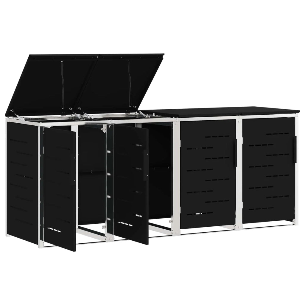 Stoccaggio contenitore a ruote Nero 276 x 77,5 x 112,5 cm 3422239