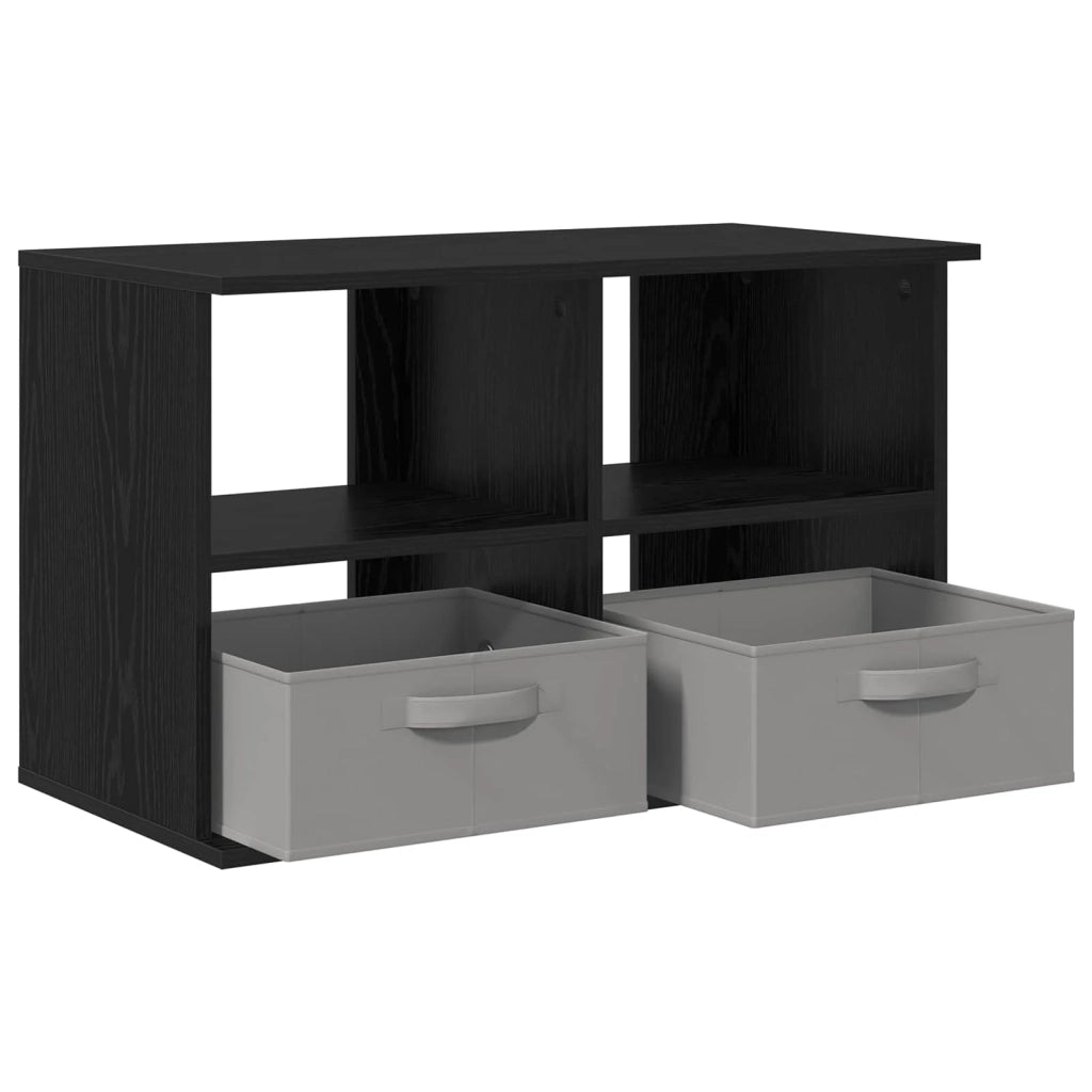 Supporto TV con cassetto Rovere Nero 79 x 40 x 48 cm 8000461
