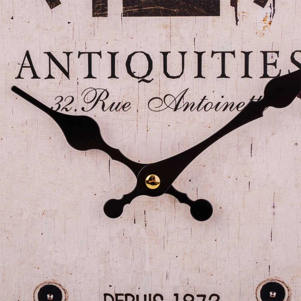 Orologio da parete in legno bianco d34x2h