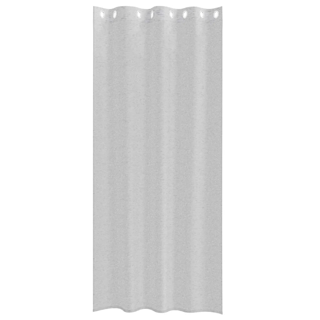 Tenda in Velo 2 pz Grigio chiaro 225 x 140 cm Poliestere 4107999