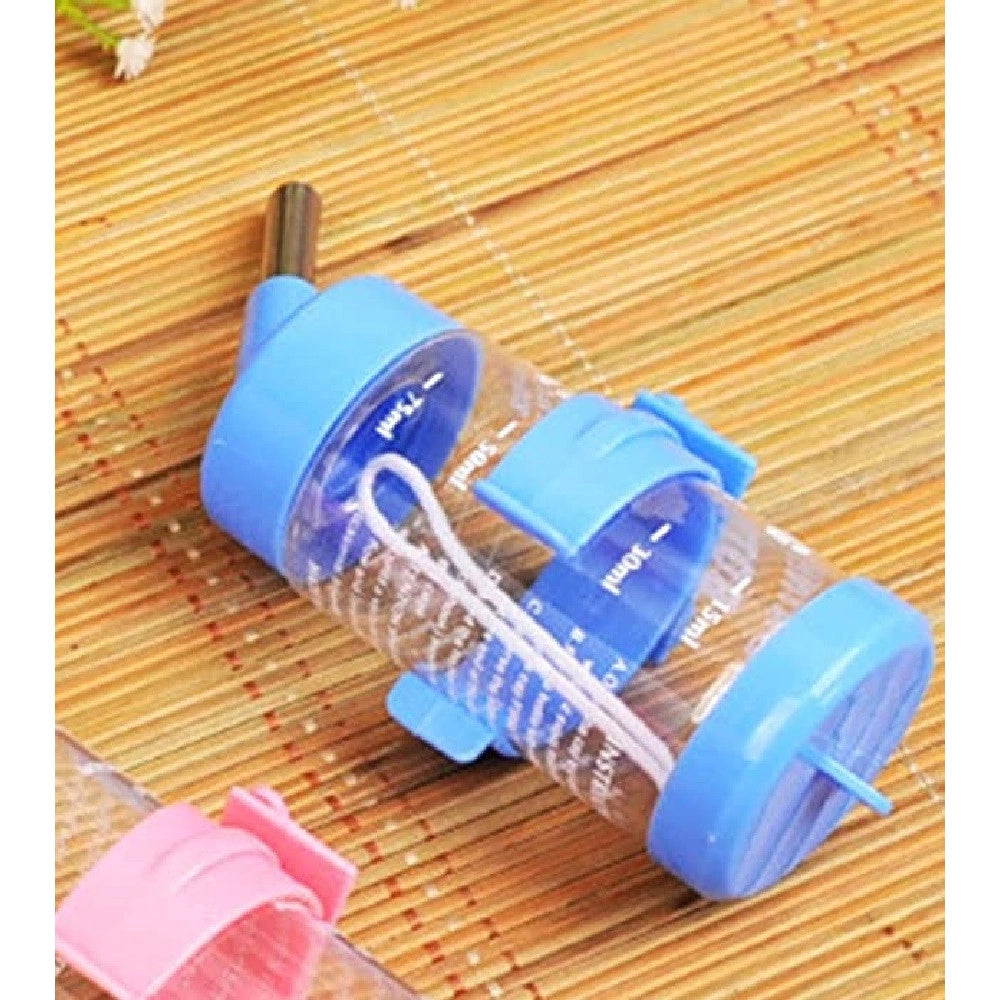 Trade Shop - Borraccia Criceti Piccoli Animali 80ml Acciaio Plastica Design Sfera Antigoccia -