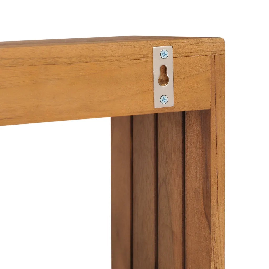Porta Asciugamani a Parete 35x20x35 cm in Massello di Teak 289073