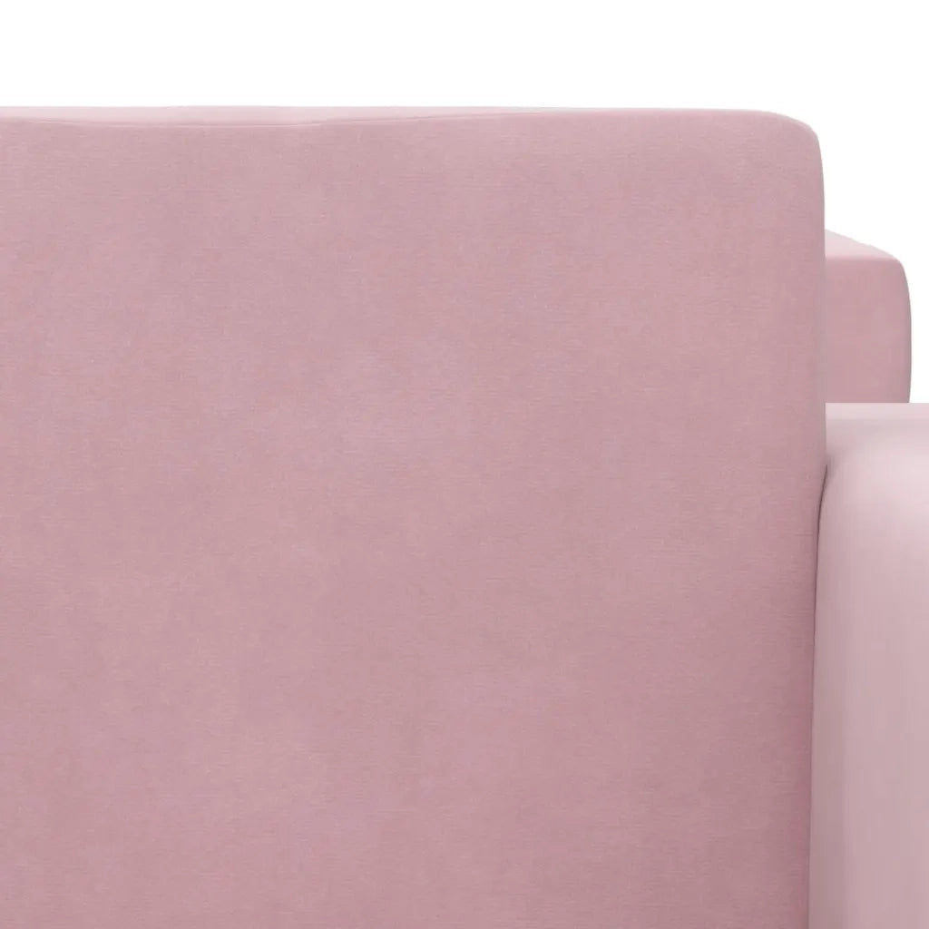 Divano letto | Sof¨¤ letto | Letto singolo per Bambini a 2 Posti Rosa in Morbido Peluche
