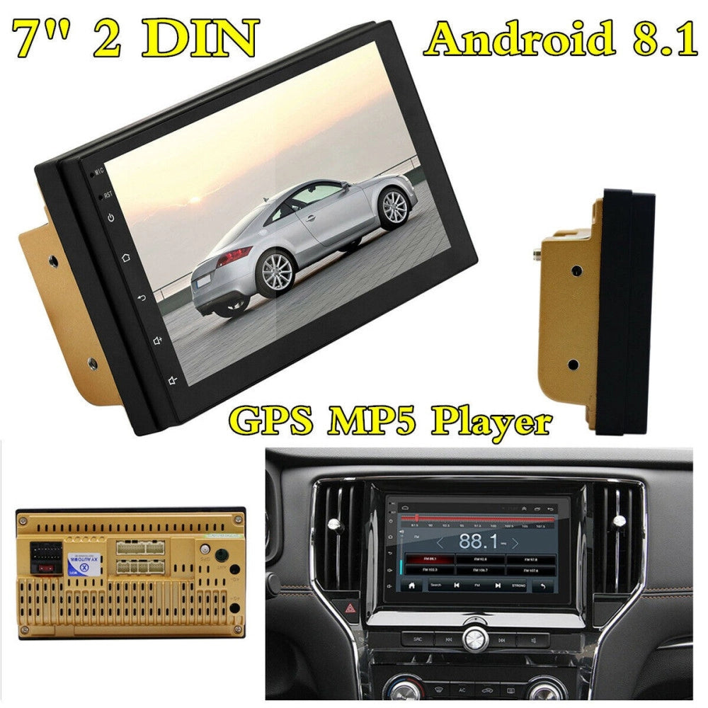 Trade Shop - Autoradio Stereo 2 Din 7" Touch Screen Bluetooth Aux Usb Sd Lettore Mp5 Q-ca005 -
