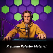 Pannelli di isolamento acustico, schiuma acustica, set da 12 pezzi, ideali per studio di registrazione, sala TV, camera da letto dei bambini, ufficio e podcast
