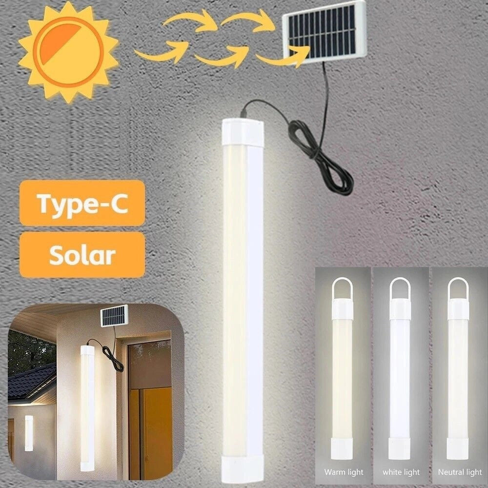 Trade Shop - Mini Lampada Torcia Magnetica Multifunzionale Con Pannello Solare 15led Le-148 -