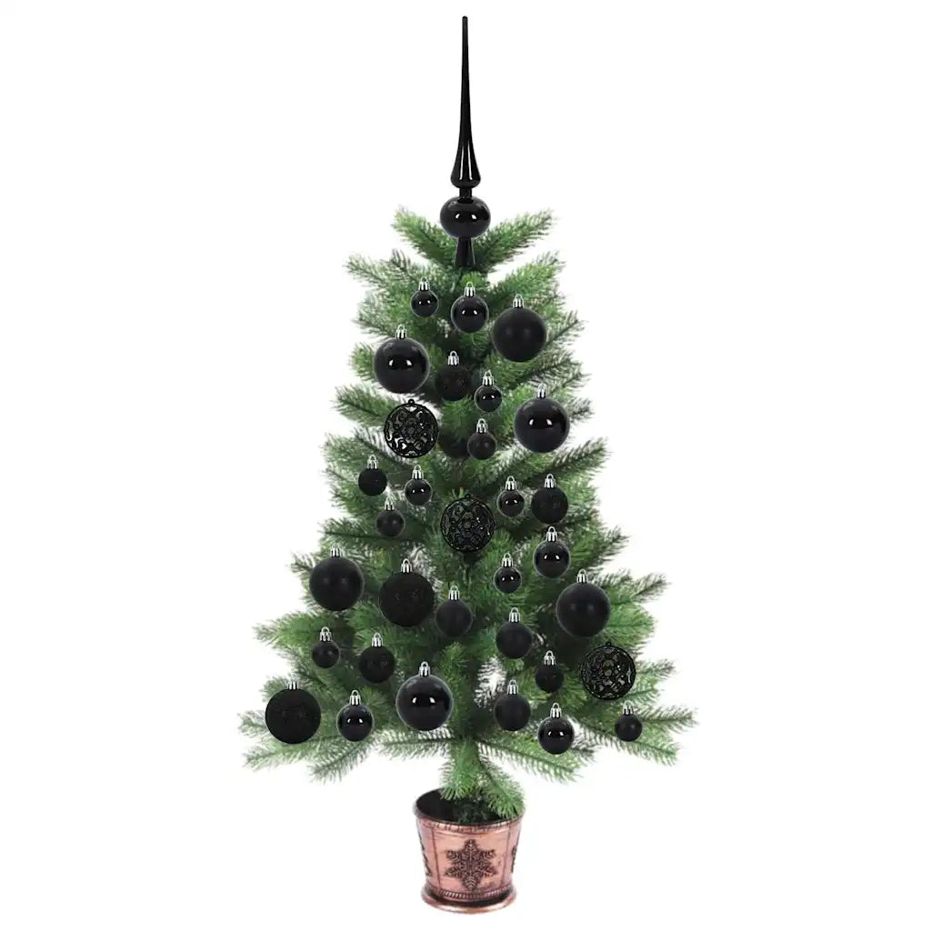 Albero di Natale con 150 LED con supporto Verde 65 cm PE 3396292