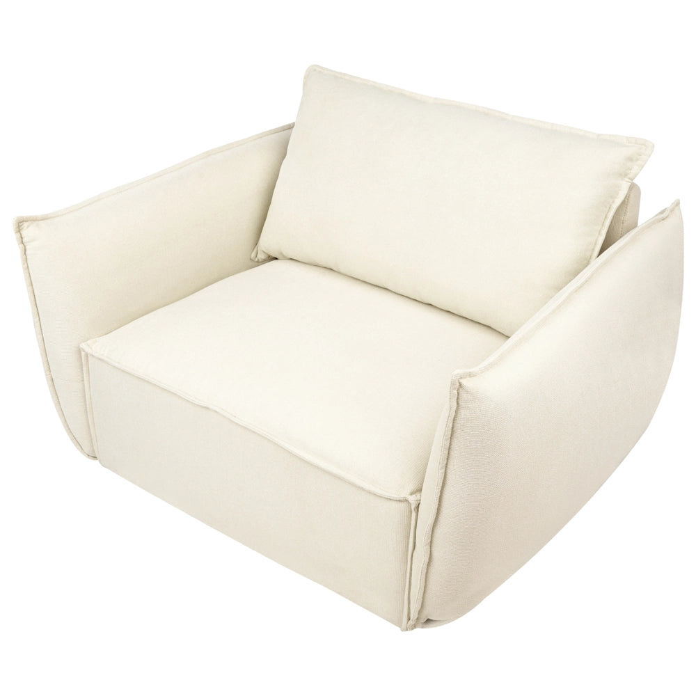 Set da salotto in tessuto Seduta bassa e profonda Schienale imbottito Accogliente Moderno 5 posti Beige chiaro Moderno Accogliente
