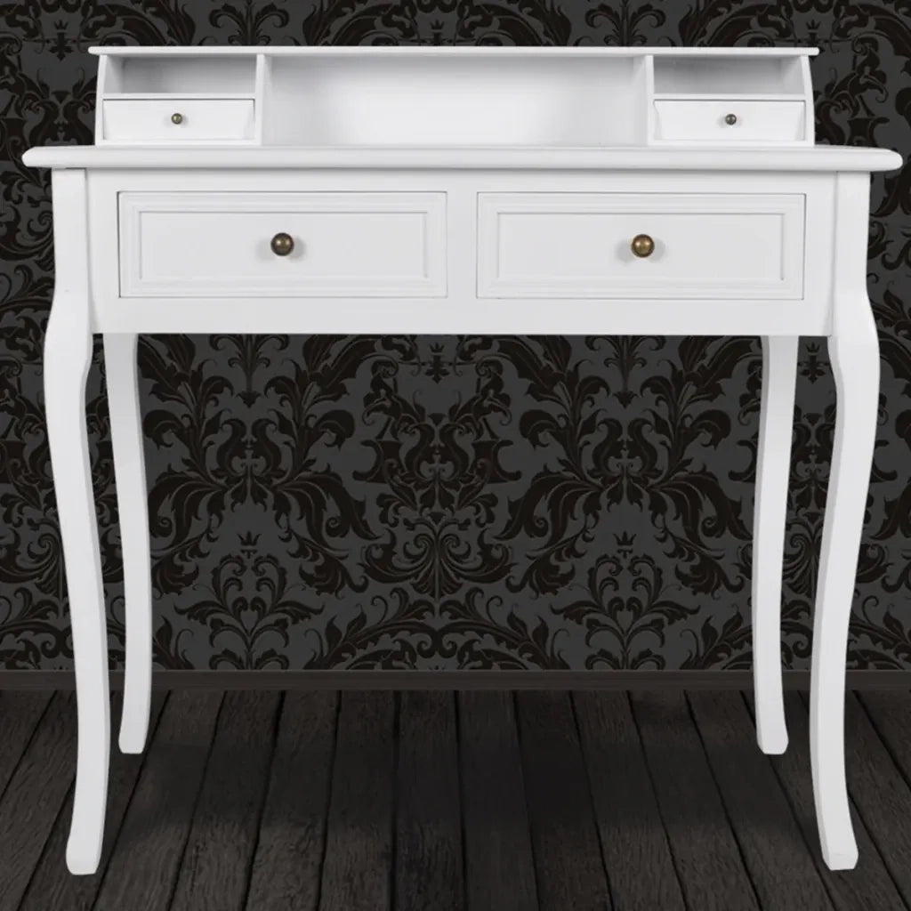 Tavolino da Trucco Moderno Mobiletto Make Up Bianco 60635