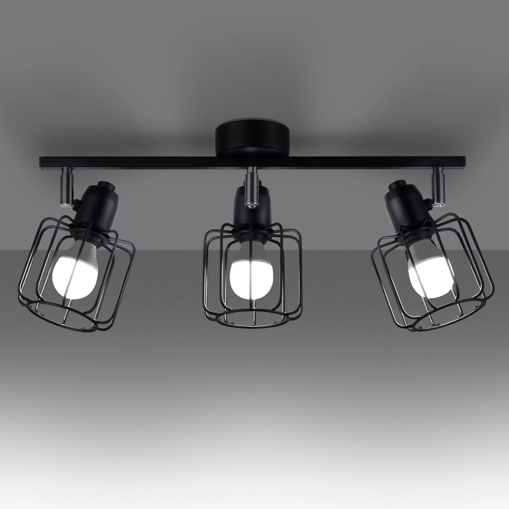 Lampada da soffitto BELUCI 3 nero