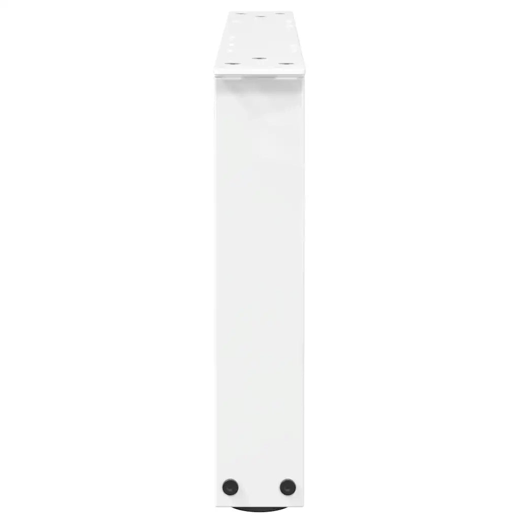 Gambe per Tavolino da Caff¨¨ a Forma di V 2 pz-Set di 2 Gamba per Tavolo Bianche 50x(30-31,3) cm Acciaio 773582