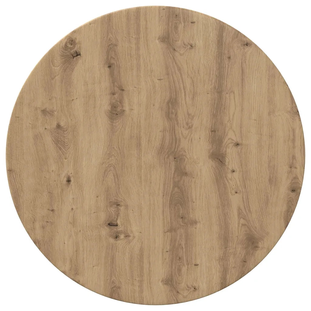 Piano del tavolo rovere artigianale Ø 70 x 1,5 cm