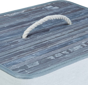 Portabiancheria rettangolare con sacco in cotone 65,5 cm grigio bambù 13_0001905_4