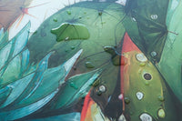 Le Forme Cactus Tappeto Cucina 50x90 cm Sagomato Pvc Moderno Antiscivolo Stampa Digitale