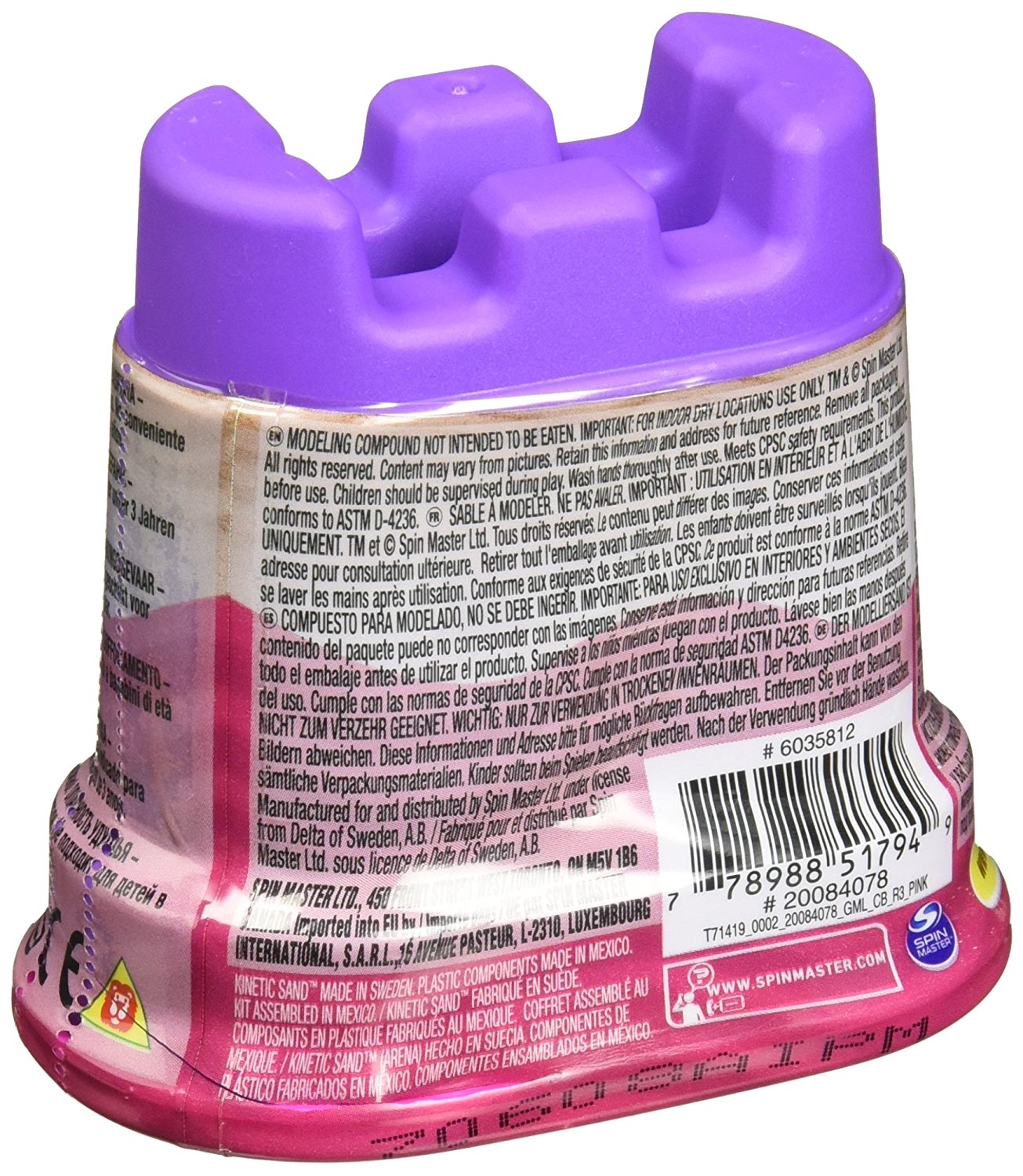 Kinetic Sand 6036825 - Mini Castello con Sabbia Modellabile