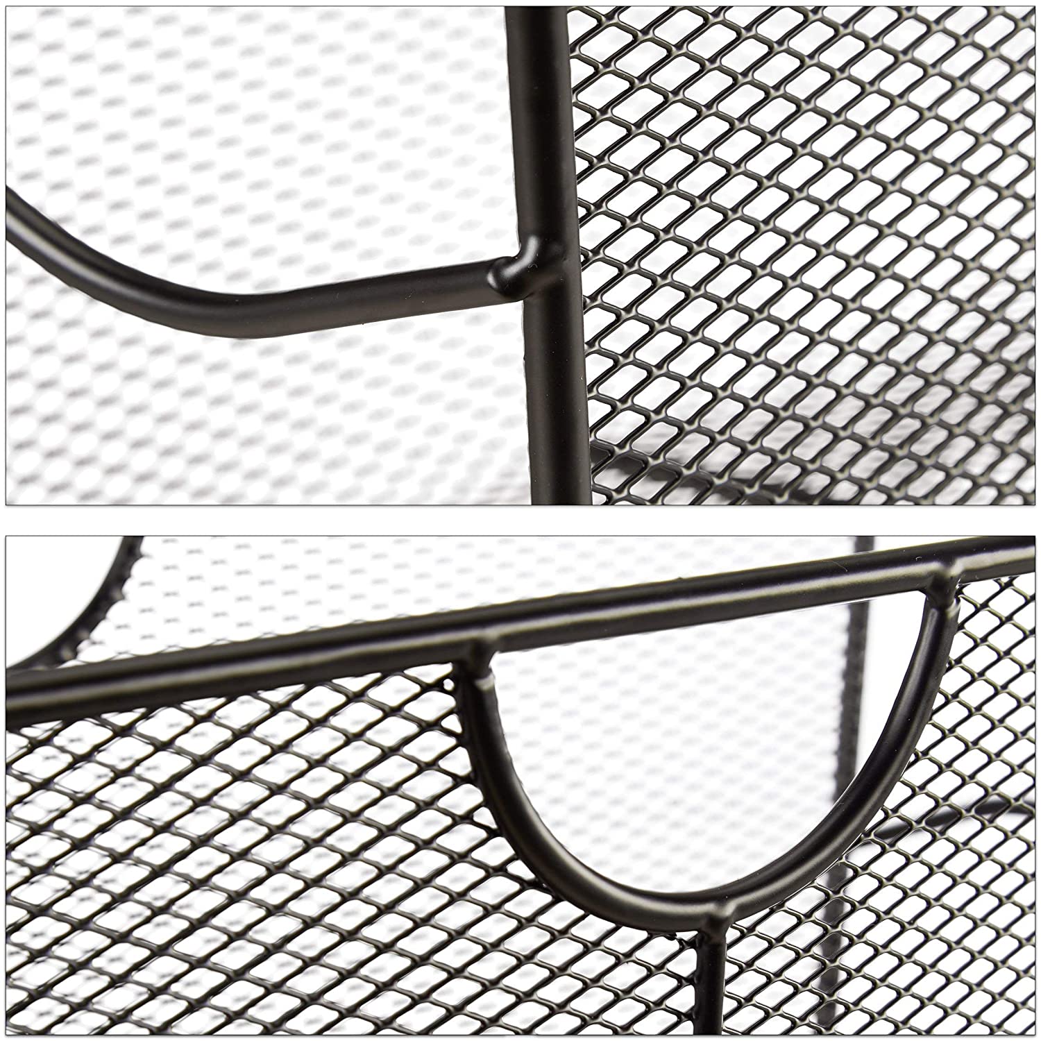 Portariviste in rete metallica portariviste in rete intrecciata 39 cm nero 13_0002229_2