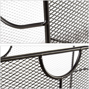 Portariviste in rete metallica portariviste in rete intrecciata 39 cm nero 13_0002229_2