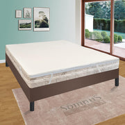 Topper Correttore Materasso piazza e mezza Memory 130x195 H4 Ortopedico Rigidità  media Sottovuoto Oeko-Tex