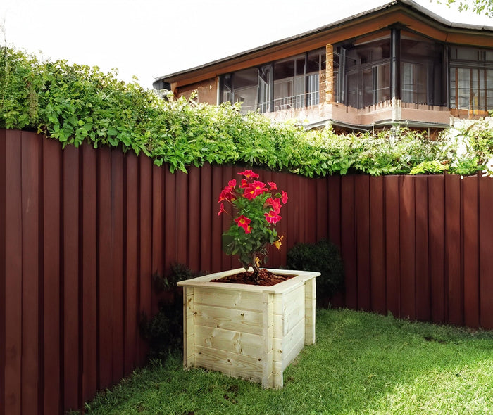 L?aiuola di giardino sopraelevata in legno - 58x58x46 cm - Timbela M617