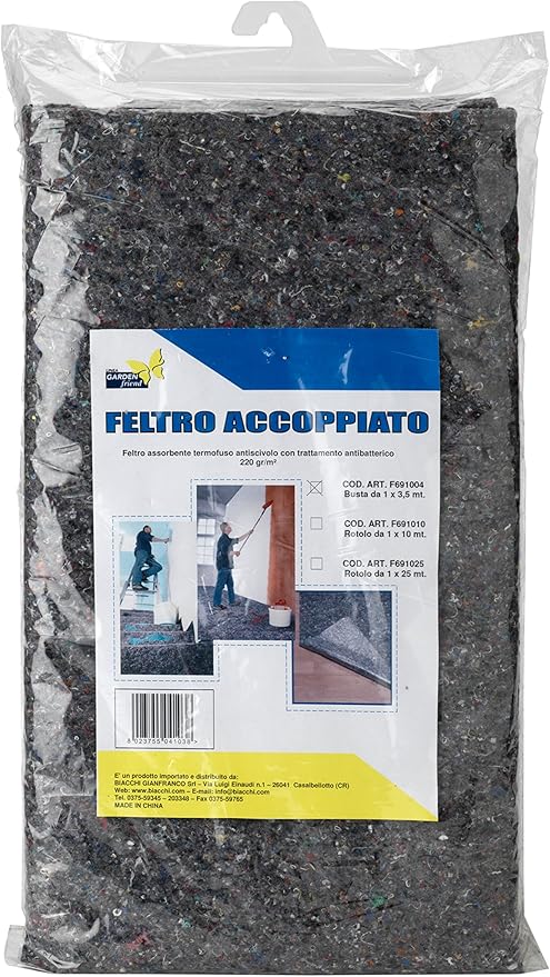F691004 - Feltro accoppiato con antiscivolo 1x3 m