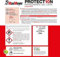 Impregnante a Solvente per Esterni PROTECT10N, Noce Medio, 0.75L