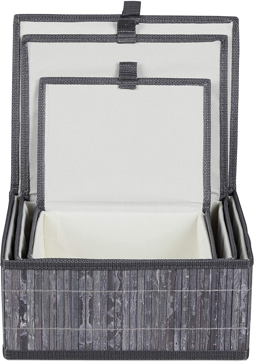 Set di 3 cestini portaoggetti decorativi in ​​bambù grigio 13_0002491_4