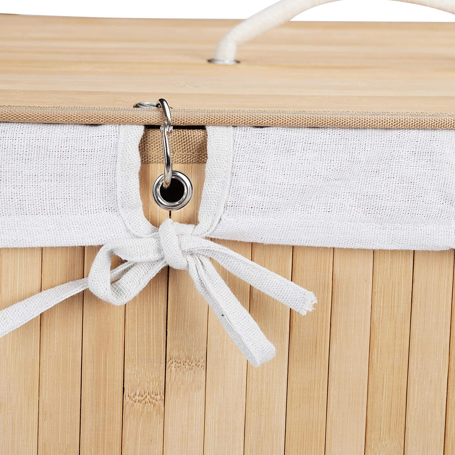 Cesto portabiancheria cesto 2 scomparti con sacco 95 litri bambù natura 13_0001904_4