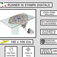 Runner da Tavola, Centrotavola Moderno per Mobili da interno o esterno Made in Italy (Giglio Land)
